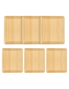 Juego de 6 Raspadores de Bambú Natural DEBETOOL - Sin Rayones