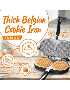 Máquina para Waffles Palmer 1130 - 800W, Hecha en EE. UU. 2