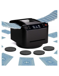 Barajador y Repartidor Automático CARDSPIN MAX6, 2 Mazos, Negro