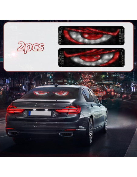 Gelrova Luz LED Ojos Diabólicos Doble Panel 35.56cm USB Control Remoto