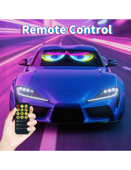 Gelrova Luz LED Ojos Diabólicos Doble Panel 35.56cm USB Control Remoto