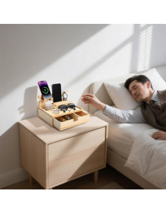 Estación de Acoplamiento de Madera Yopay para Teléfonos y Accesorios 2