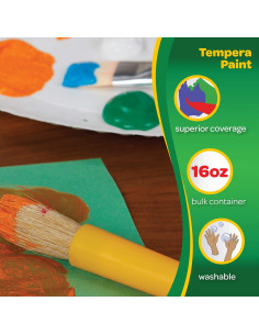 Pintura Tempera Crayola Rosa Fluorescente 16 oz Lavable 2