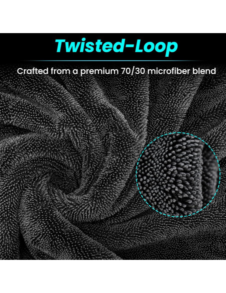 Paquete de 2 Toallas de Microfibra Mysticline 1300 GSM Extra Grande