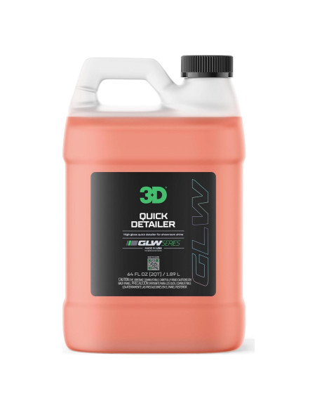3D GLW Detallador Rápido 1.89 L - Spray Brillo para Vehículos