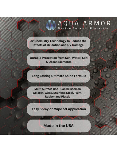 Spray Cerámico Si02 Marino Aqua Armor 16 oz - Protección UV
