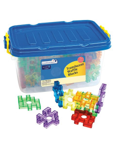 Bloques de Waffle Translúcidos Excellerations - 72 Piezas