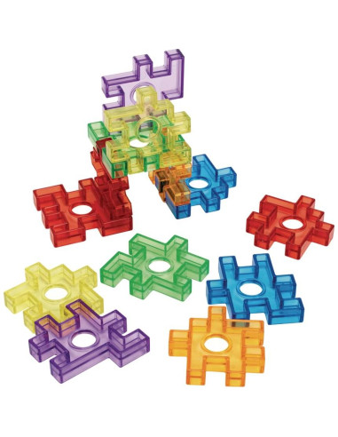 Bloques de Waffle Translúcidos Excellerations - 72 Piezas