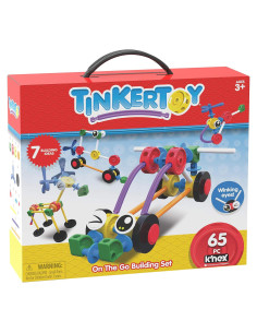 TINKERTOY Set de Construcción en Movimiento - 65 Piezas - Juguete Creativo