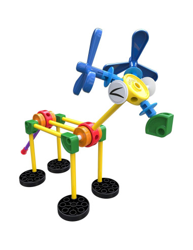 TINKERTOY Set de Construcción en Movimiento - 65 Piezas - Juguete Creativo