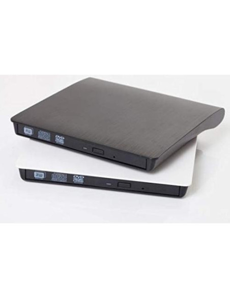 Unidad de CD externa YMY portátil USB3.0/USB-C 2 en 1 negra