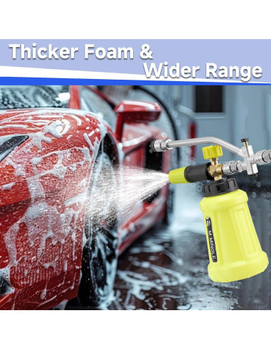 Cañón de Espuma M MINGLE PW69-1 con Conector Doble y 5 Boquillas