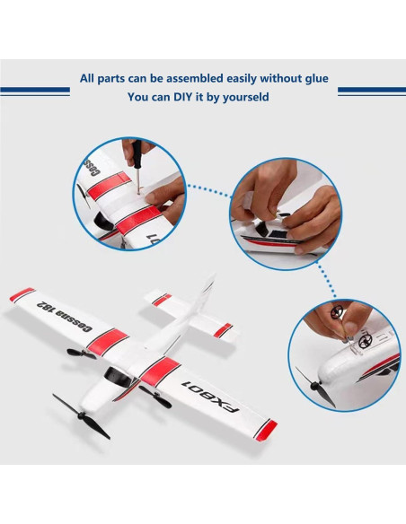 Avión RC Cessna 182 Ouhgnoh 2.4Ghz EPP 371g Avión RC Cessna 182 Ouhgnoh 2.4Ghz EPP 371g