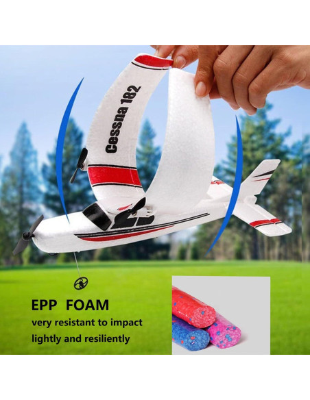 Avión RC Cessna 182 Ouhgnoh 2.4Ghz EPP 371g Avión RC Cessna 182 Ouhgnoh 2.4Ghz EPP 371g