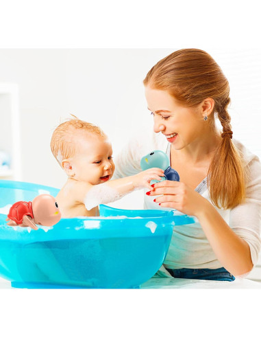 Juguetes de Baño Tohibee Tortuga Nadadora 3 Piezas