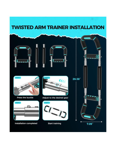 Entrenador de Brazos Twister RENRUI BLQ-01-B 5 Niveles 18-59 kg