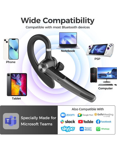 Auricular Bluetooth Inalámbrico Herloreen G3 con Estuche de Carga