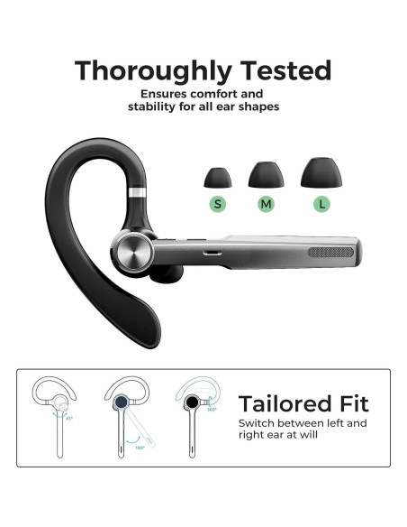 Auricular Bluetooth Inalámbrico Herloreen G3 con Estuche de Carga
