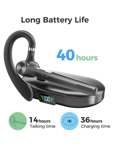 Auricular Bluetooth Inalámbrico Herloreen G3 con Estuche de Carga