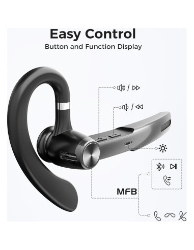 Auricular Bluetooth Inalámbrico Herloreen G3 con Estuche de Carga