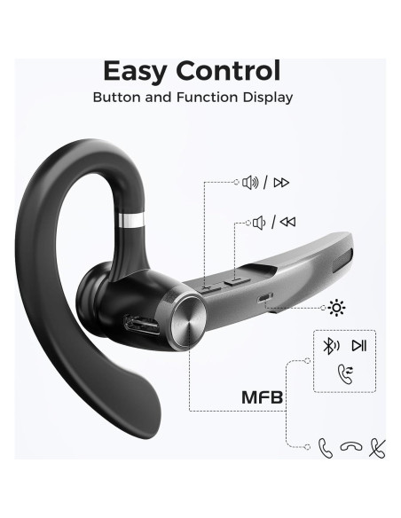 Auricular Bluetooth Inalámbrico Herloreen G3 con Estuche de Carga