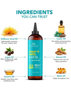 Aceite Capilar Botanic Hearth 198.5 ml - Argán y Biotina 2