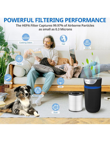 Filtro de Reemplazo HEPA JORAIR AP-T20FL 2 Unidades para Purificador