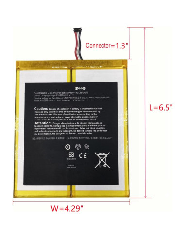 Batería de Reemplazo 3.8V 6300mAh para Tableta A21 M2
