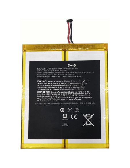 Batería de Reemplazo 3.8V 6300mAh para Tableta A21 M2