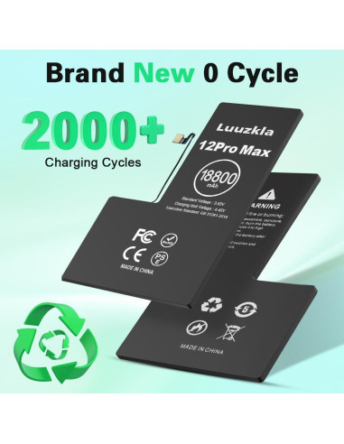 Batería de Reemplazo 18800mAh Luuzkla para iPhone 12 Pro Max