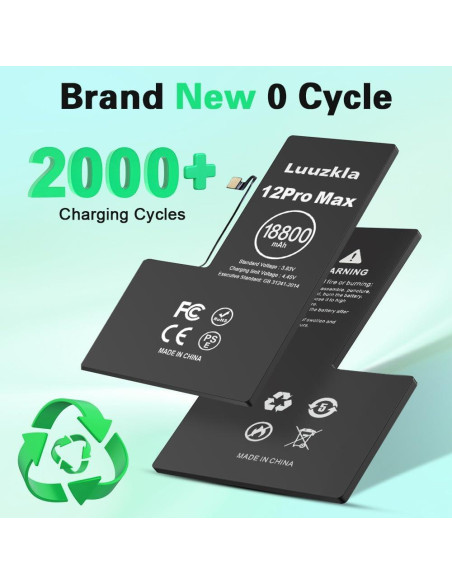 Batería de Reemplazo 18800mAh Luuzkla para iPhone 12 Pro Max