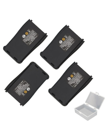 Baterías Recargables Li-ion 1500 mAh para Walkie Talkies Baofeng