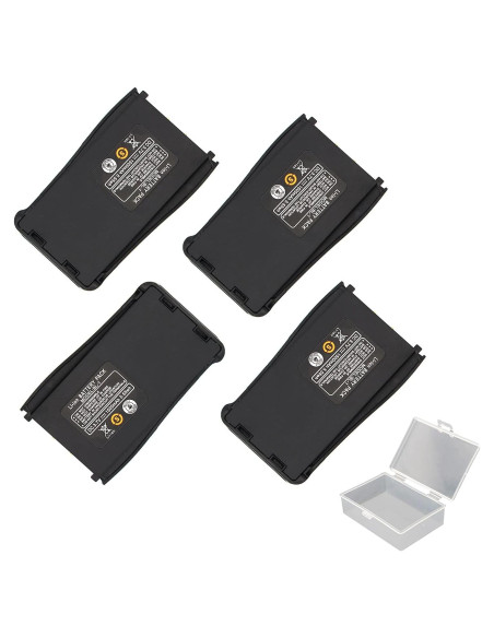 Baterías Recargables Li-ion 1500 mAh para Walkie Talkies Baofeng