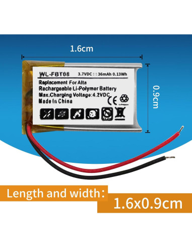 Batería de Reemplazo FB406 Timsenkoo para Fitbit Alta 36mAh