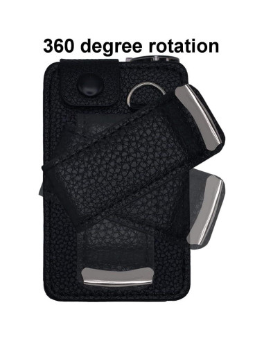 Funda de Cuero para Bomba de Insulina Medtronic Minimed 630G/640G/650G/670G/770G/780G con Clip Giratorio