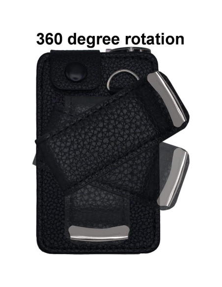 Funda de Cuero para Bomba de Insulina Medtronic Minimed 630G/640G/650G/670G/770G/780G con Clip Giratorio