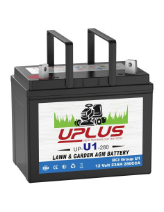 Batería AGM UPLUS 12V 23Ah 280CCA para Cortacésped y Tractores