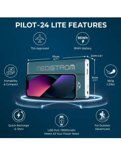 Batería Pilot-24 Lite Choice One Medical 95Wh CPAP 24V 2