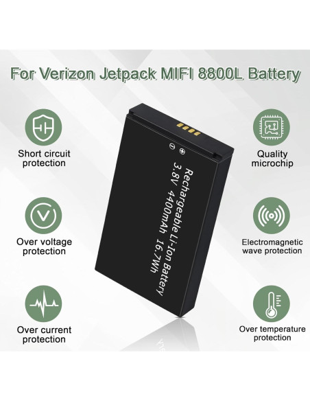 Batería de Reemplazo MiFi 8800L Inseego 3.8V 4400mAh