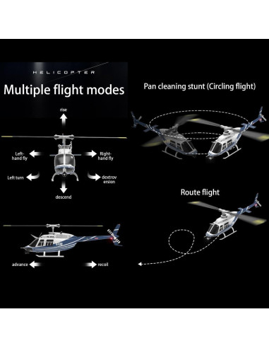 C138 Helicóptero RC OYDL 6CH Giroscopio 306mm RTF