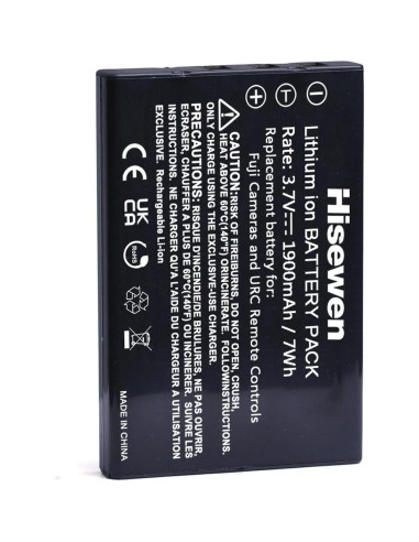 Hisewen 2-Pack Batería Recargable NP-60 1900mAh y Cargador USB