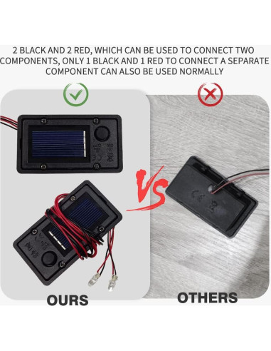 Caja de Batería Solar AQEENURA para Linternas Colgantes 4PCS