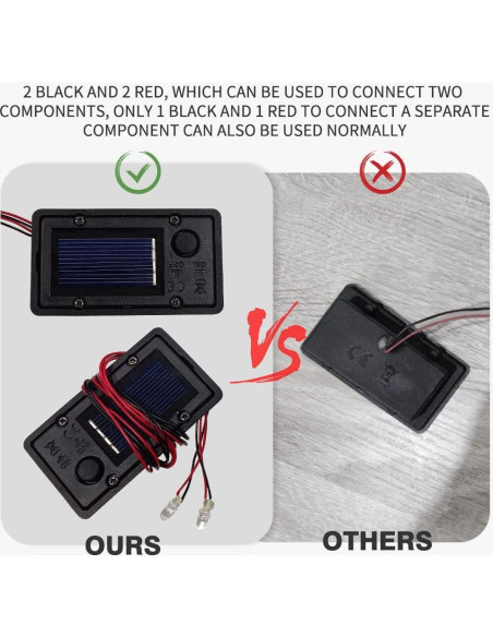 Caja de Batería Solar AQEENURA para Linternas Colgantes 4PCS
