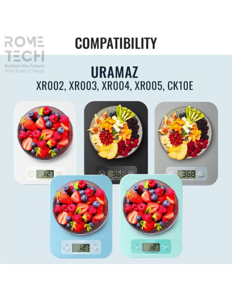 Batería CR2032 Rome Tech para Balanza de Cocina y Baño (2 pcs)
