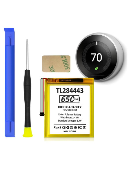 Batería TL284443 Li-ion 650mAh para Termostato Nest 2 3 Gen