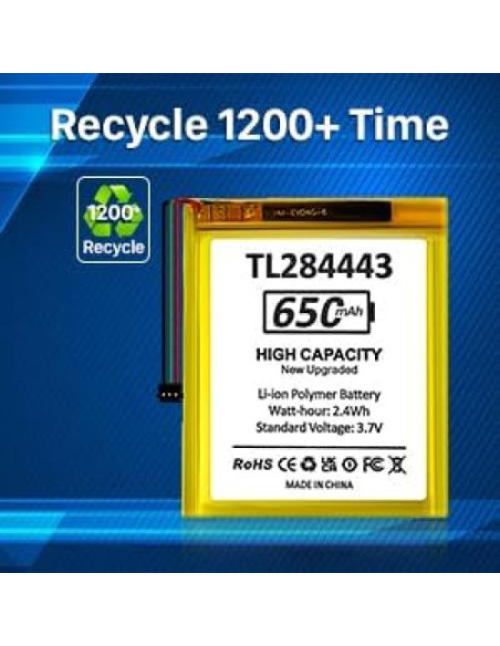 Batería TL284443 Li-ion 650mAh para Termostato Nest 2 3 Gen
