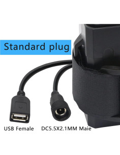 Carcasa de Batería Impermeable PNGKNYOCN 8.4V para 4x 18650 2