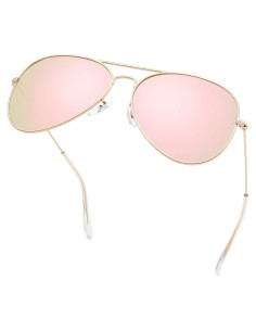 Gafas de Sol Livho Aviador Polarizadas UV400 Oro Rosa