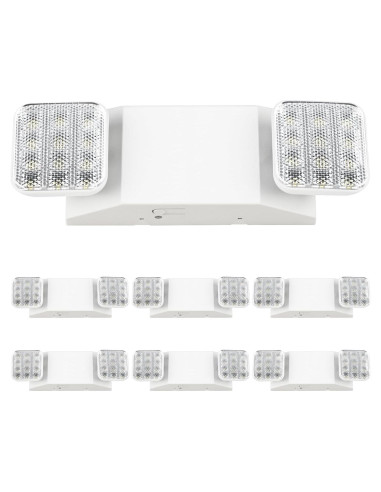 Luces de Emergencia LED Sunco 6 Paquete 90 Minutos 120-277V