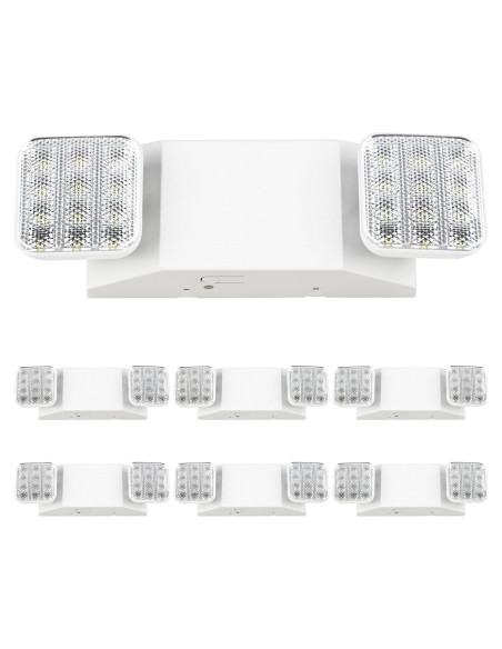 Luces de Emergencia LED Sunco 6 Paquete 90 Minutos 120-277V